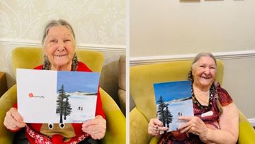 Middlesex care home Resident wins national Christmas card competition